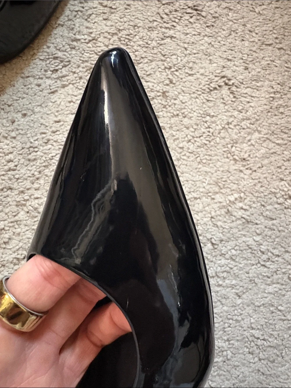Mix No. 6 pointed heel